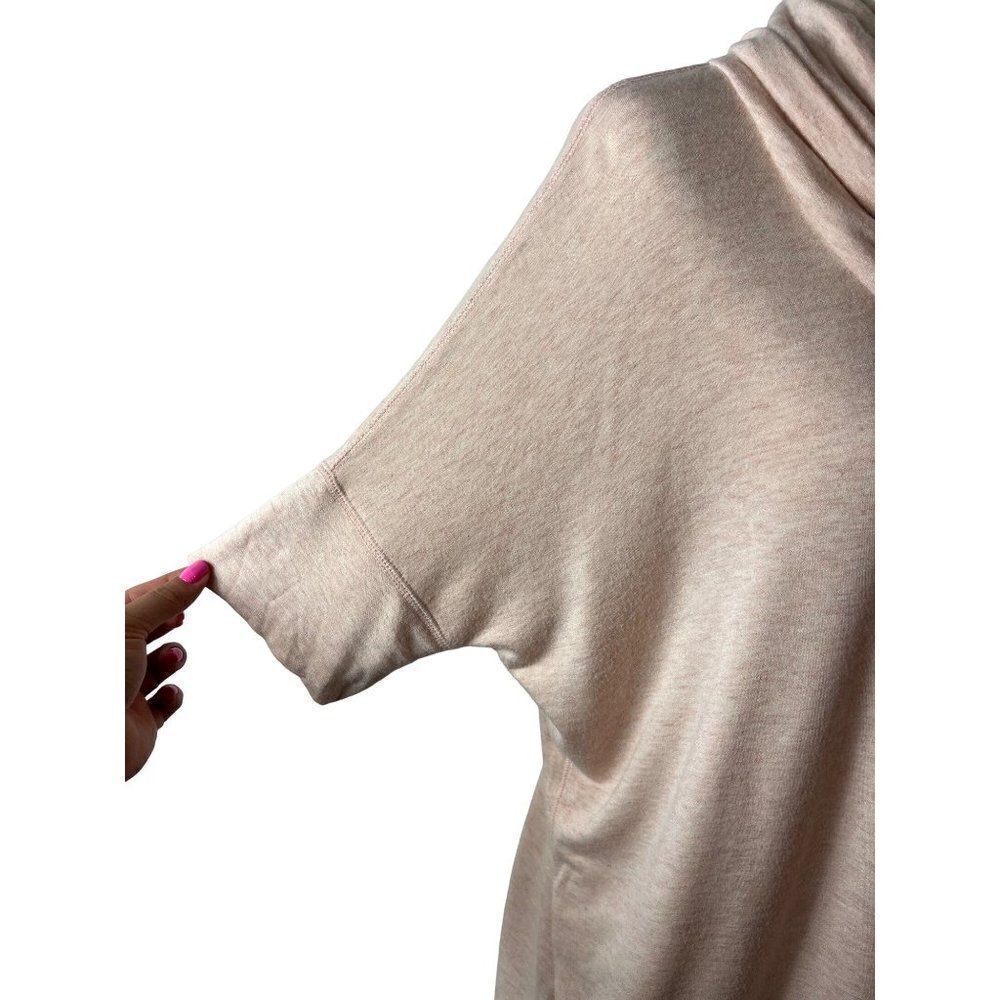 Lou & Grey Signaturesoft Cowl Short Sleeve Tunic Top Small Orange Rayon Stretchy - Picture 4 of 8